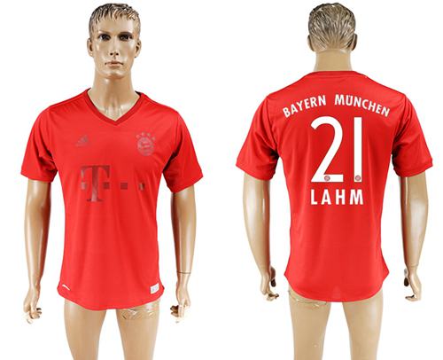 Bayern Munchen #21 Lahm Marine Environmental Protection Home Soccer Club Jersey - Click Image to Close